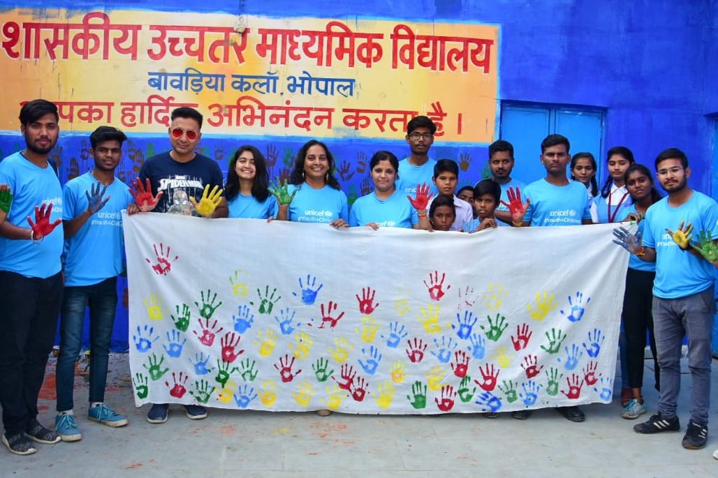 #Youth4children  #UNICEF #unicefindia 
#vasudha #Skysocial #CRC30 #GoBlue
 @UNICEFIndia @Anil5