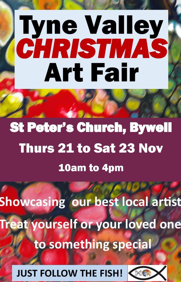 Don't miss Tyne Valley Christmas Art Fair - Thurs 21 to Sat 23 November at St Peter's, Bywell #Northumberland. Beautiful art by local artists in a stunning setting. 10 am to 4 pm. Free. <a href="/the_Crack/">The Crack</a> <a href="/N_landCouncil/">Northumberland County Council</a> <a href="/hexhamcourant/">Hexham Courant</a> <a href="/BywellNland/">East Tynedale News</a> #art #inspiration