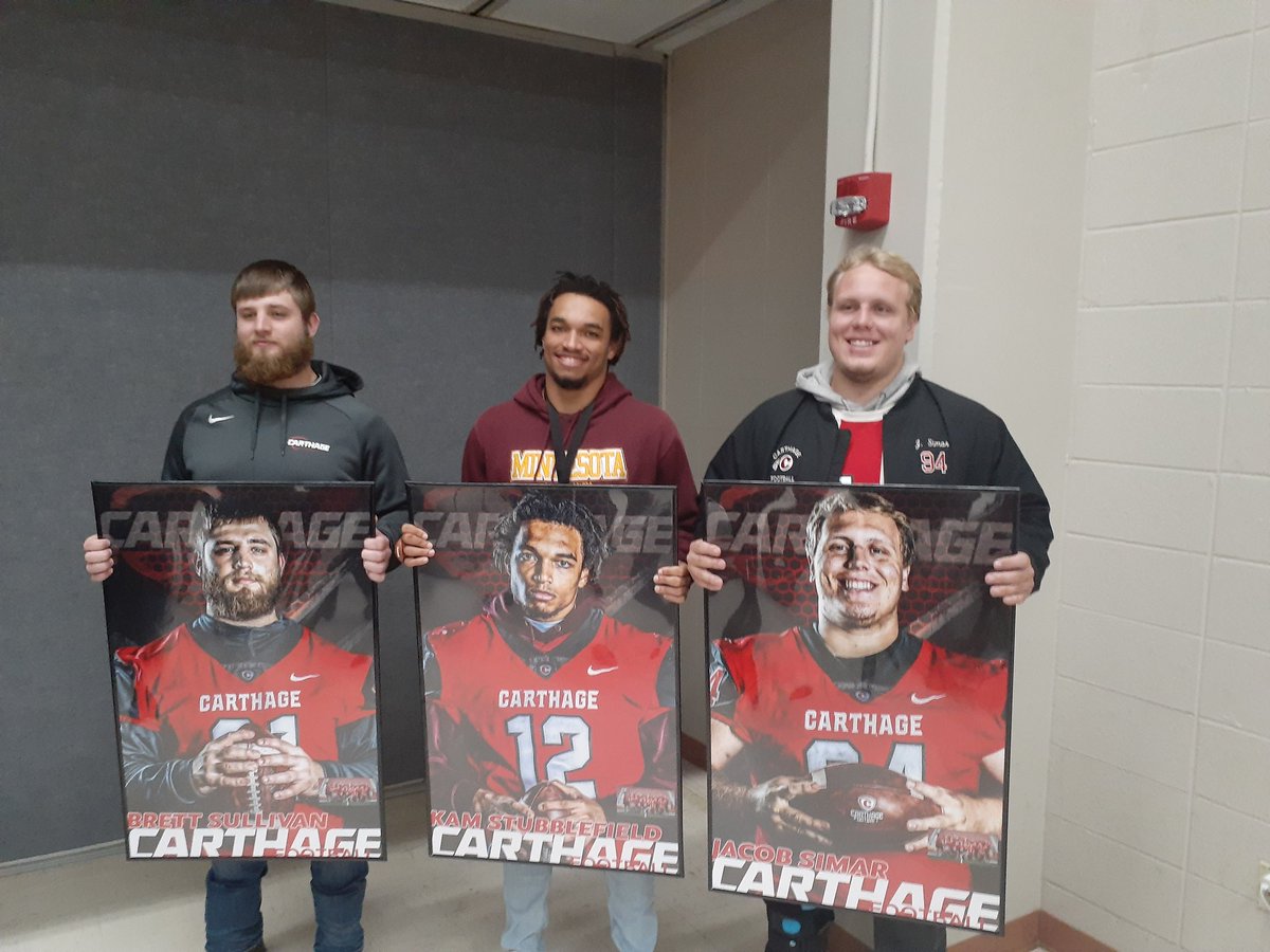 awstubblefield's tweet photo. @Carthage_FB @CoachDustinHass Thank you for taking such great care of my son these past four seasons! What an incredible journey! https://t.co/lw2oPypJdR