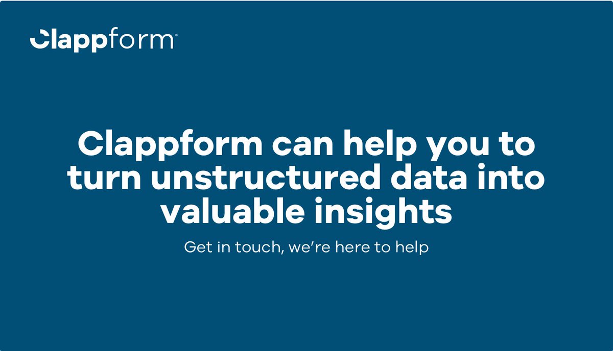 Clappform can help you to turn unstructured data into valuable insights. #SaaS #noSQL #Data #Analytics #Cloud #Application #Platform #LowCode #DigitalTransformation local.google.com/place?id=11525…