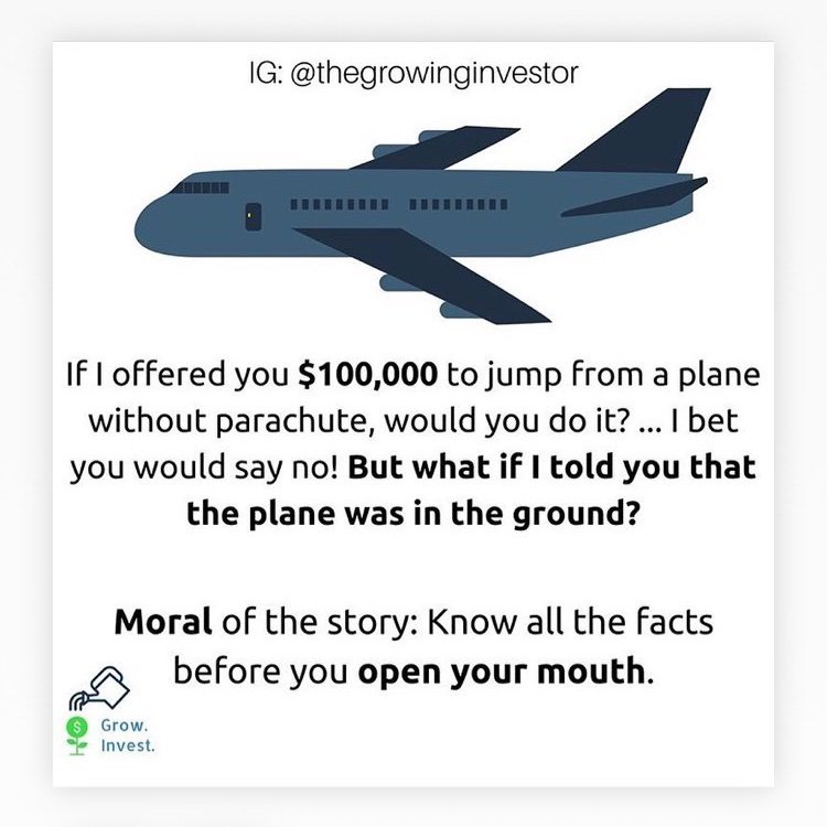 Quote of the Day“Know all the facts before you open your mouth”It will save you a lot of embarrassment in the future esp when you have to admit you were wrong. There’s nothing wrong with waiting for more information