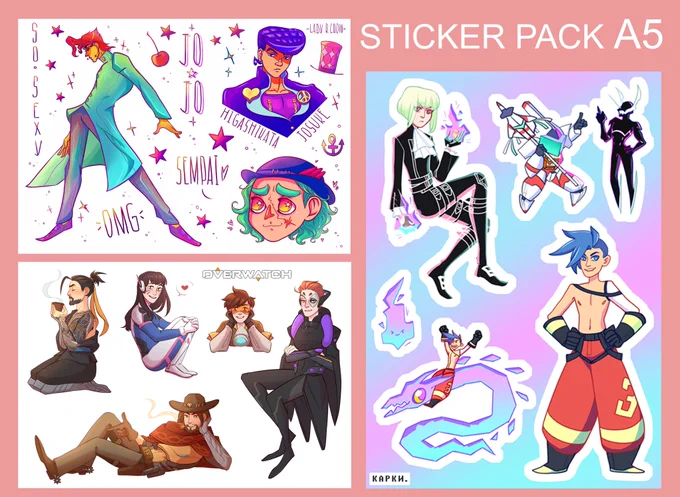 #PROMARE #Overwatch #jojo #Undertale 
i've decided to do a p4p again but with my other fun merch. So, you just need to pay for production and delivery to get this.❤️ 
Here is the google form:
https://t.co/XwG2CpthUs 