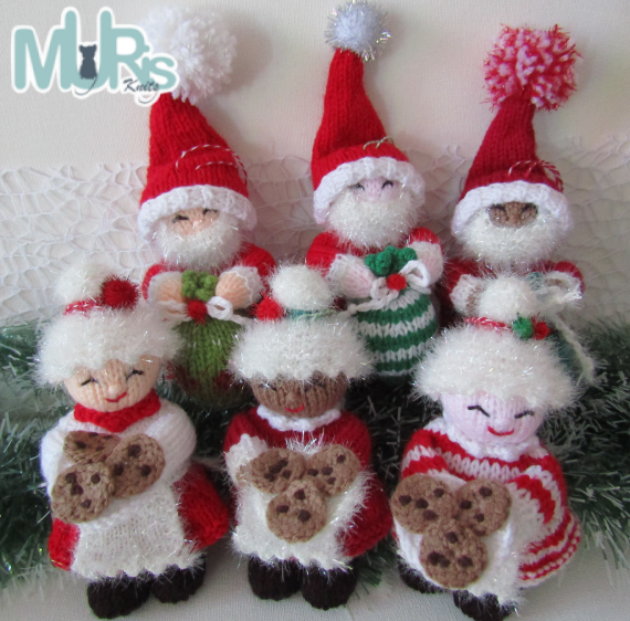 MurisKnits's tweet photo. Santa &amp; Mrs. Claus! https://t.co/YybSht56pK https://t.co/monNNwA215