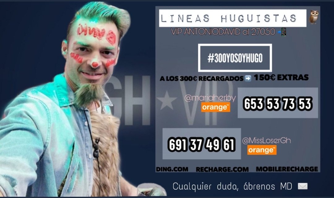 Patriotaenvena's tweet photo. Si se salva Hugo será un milagro con tantos TEAM en contra y sólo algunos Adaristas votando.
#GHVIP17N #hugara
A @1000Caras_ le faltan 300 seguidores para enviar 250 votos
SEGUÍDLO!🕺
➡️VOTOS:
#500VenganzaSofista
➡️RECARGAS: https://t.co/jIFFISiFUI