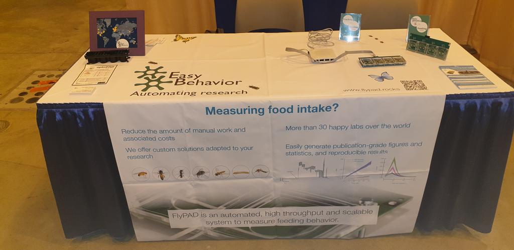 PavelItskov's tweet photo. All set for #EntSoc19 to show our automated  solutions for measuring food intake in insects, come to booth 704 and we can figure out how it can help you to measure feeding in your favourite insect species. https://t.co/gMERclFn4B https://t.co/85IS0oOZ6B