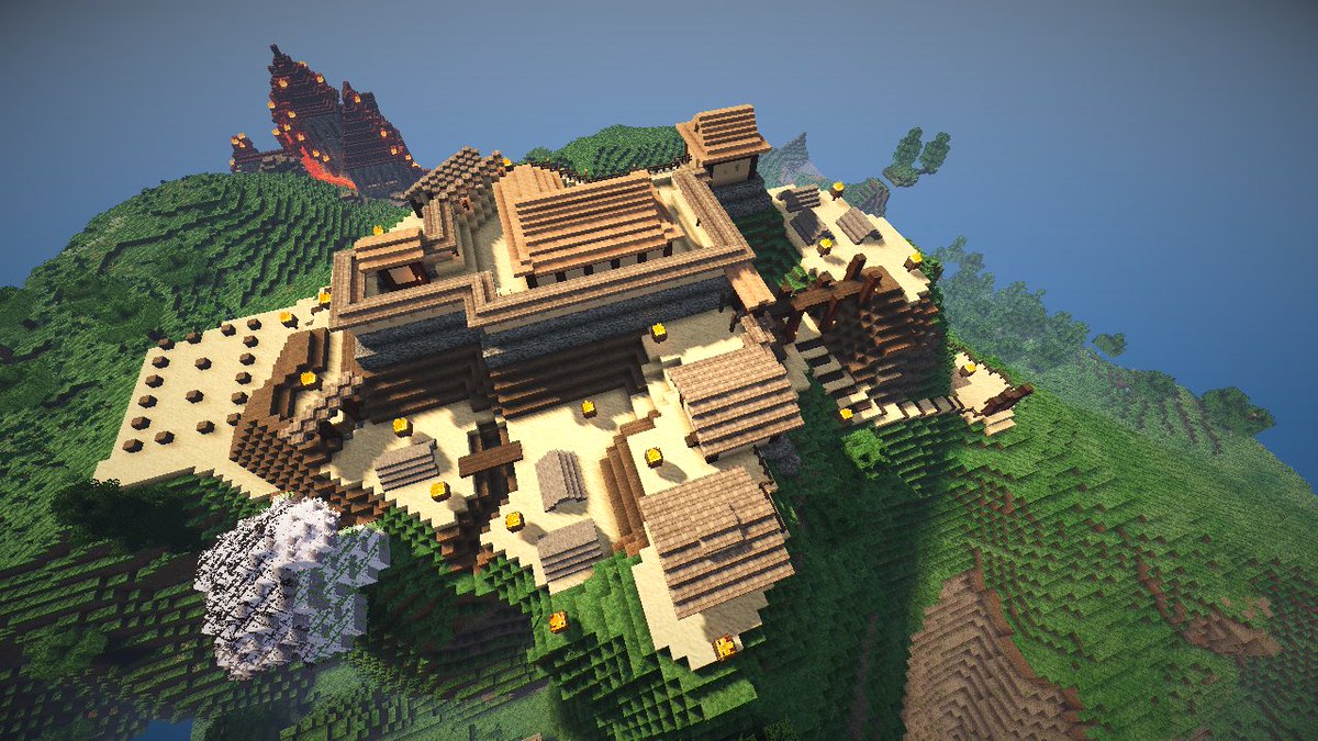 同田貫 マイクラで日本の しかも土の城を作ったのは世界で二人だけだと思っています 土の城はいいぞ 縄張り考えるの楽しいし地形を利用するだけだし建築とかぶっちゃけいらないし Minecraftお城建築対決 Minecraft