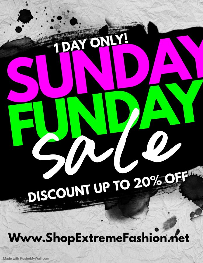 ExFashion912's tweet photo. Happy Sunday ☀️ 
Make your Sunday a Funday by enjoying 20% off all apparel online @ https://t.co/pU4PRza4dU using the code : FUNDAY💕
#ShopExtreme 💋 https://t.co/L9WsrjbaCB