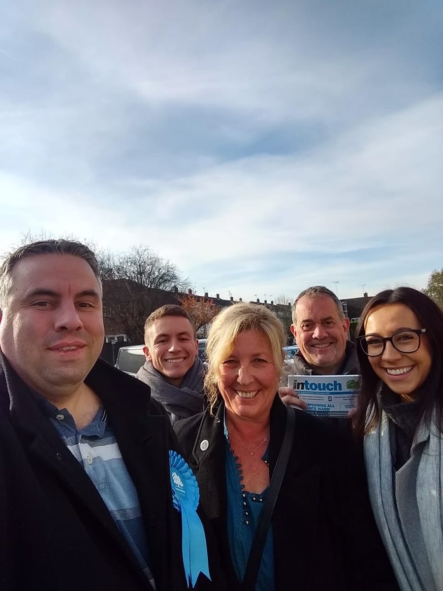 HertStortford's tweet photo. Conservative Parliamentary Candidate @JulieMarson out and about today in #AllSaints talking to residents #ToryCanvass #LocalConservatives #GeneralElection19 https://t.co/0CBwKOgbzk