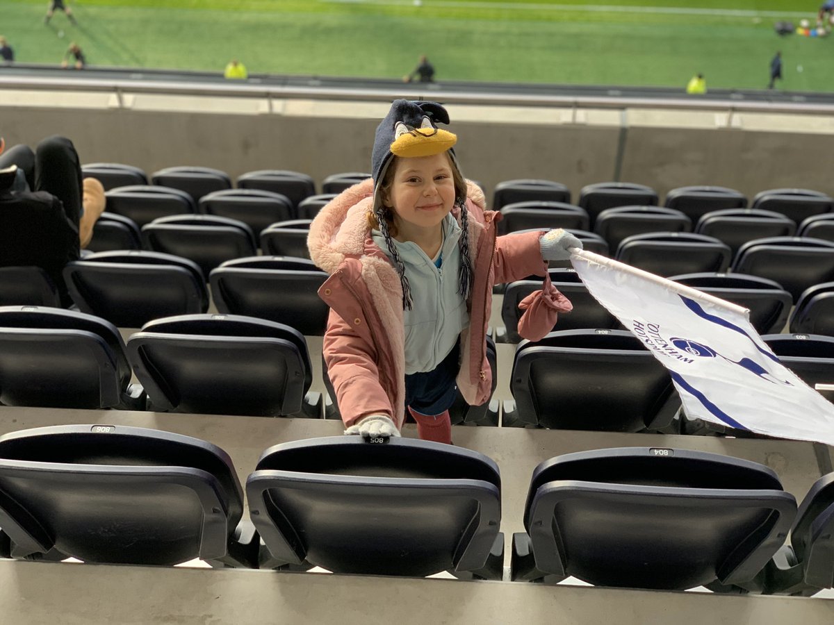 First north London Derby for this excited Girl!! #COYS #SpurHerOn