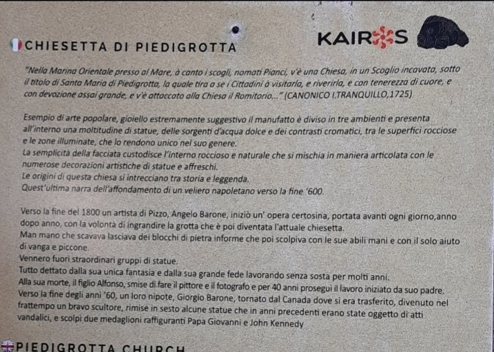 VBscaterinarc's tweet photo. "Quello che vediamo dipende principalmente da quello che stiamo cercando".
J.L.
#DesideroPartire 
#CasaLettori 
#Borghid'Italia

Chiesa di Piedigrotta PizzoCalabro 
interamente scavata e scolpita nel tufo . https://t.co/RAZ3TJ5HUU
