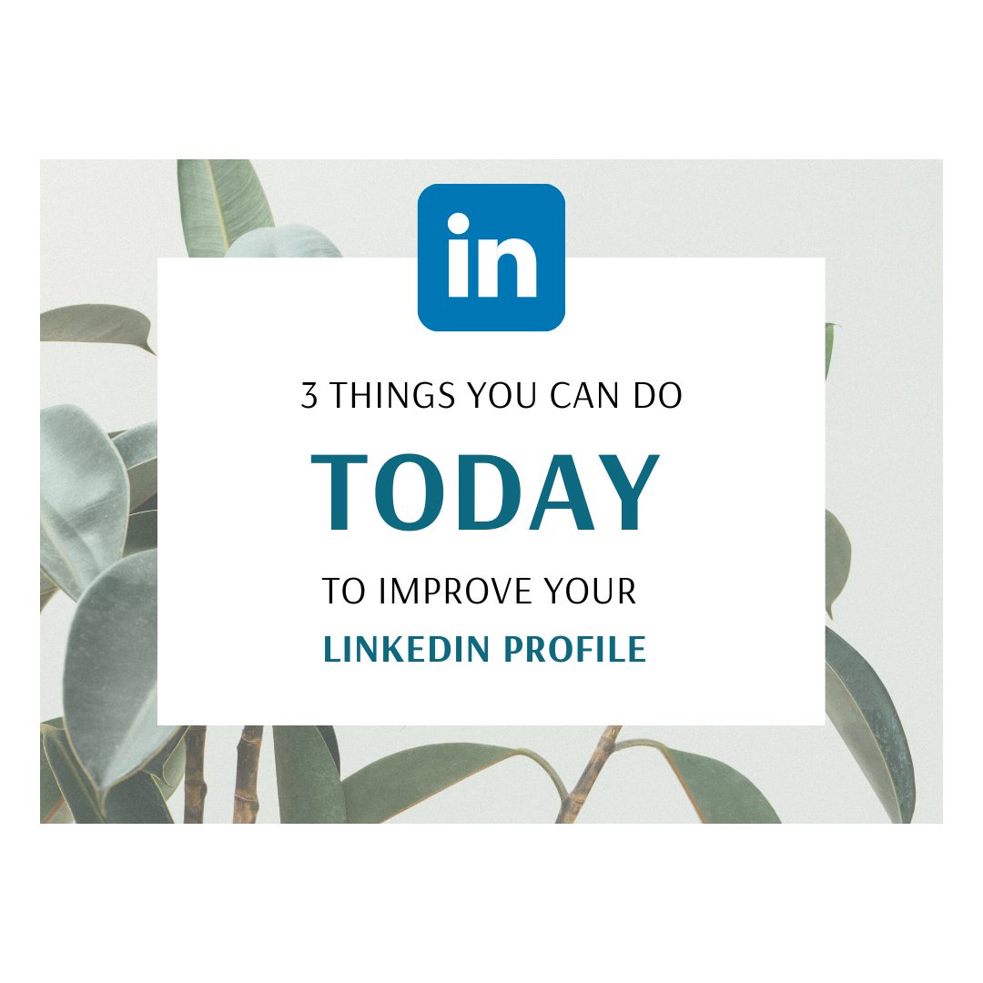 Is your LinkedIn profile making an impact? 

Here are 3 things you can do to improve your profile today 👉 lnkd.in/g_rpkFY

#professionaldevelopment #LinkedIn