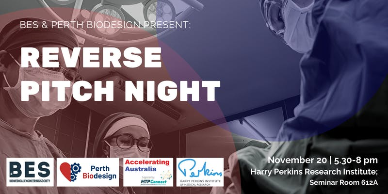 NikBappoo's tweet photo. Are you a clinician dying to solve everyday problems or have the technical expertise to solve unmet clinical needs? Check out the BESx @PerthBiodesign Reverse Pitch Night to find out how you can help innovate in healthcare! https://t.co/62mFRdZ4mB @MTPConnect_AUS @UWAInnovation https://t.co/FyWh0Ln3Tk