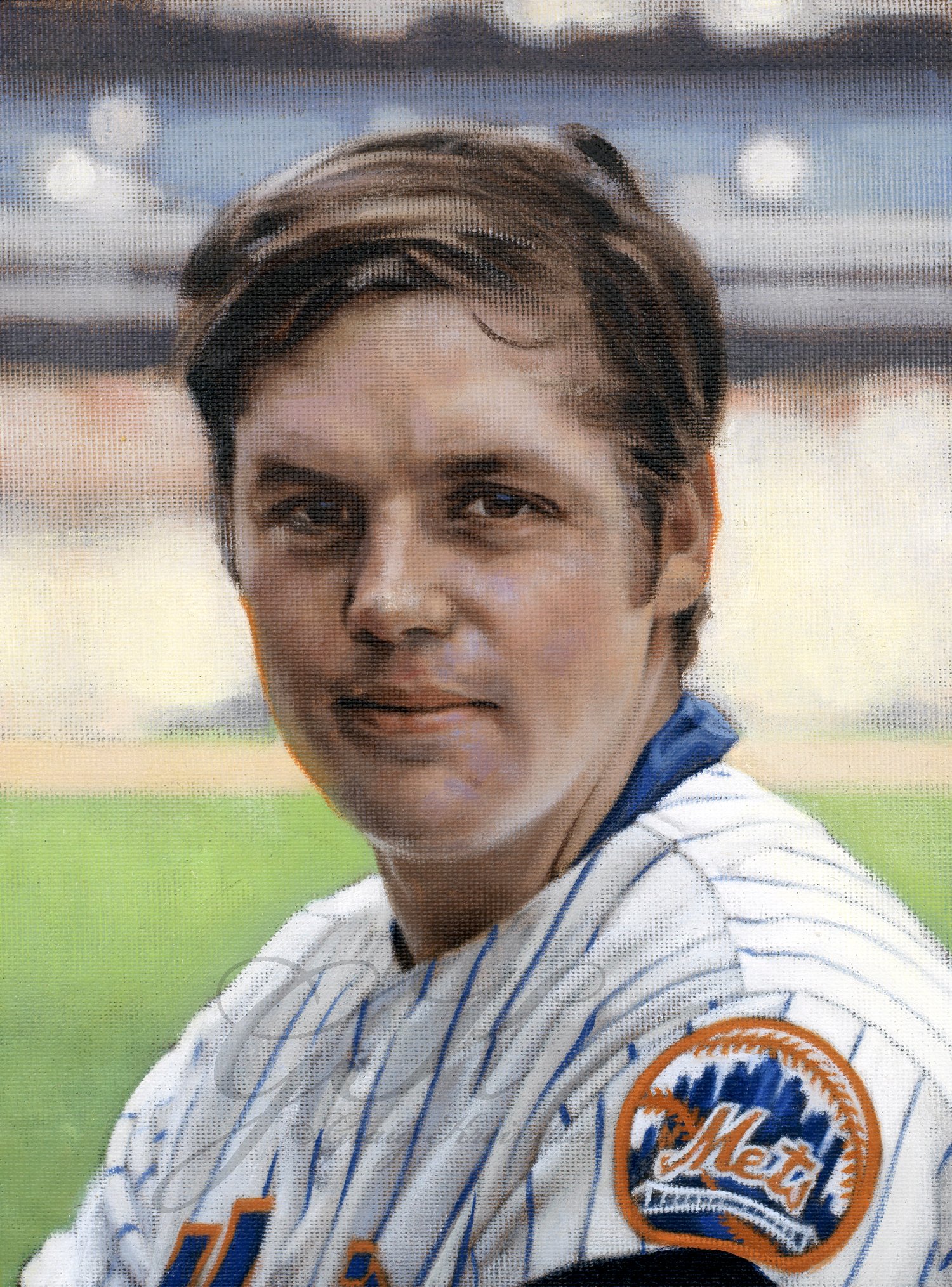 Happy 75th birthday to the great Tom Seaver! Here\s a painting of the man I did for pictured in 1972. 