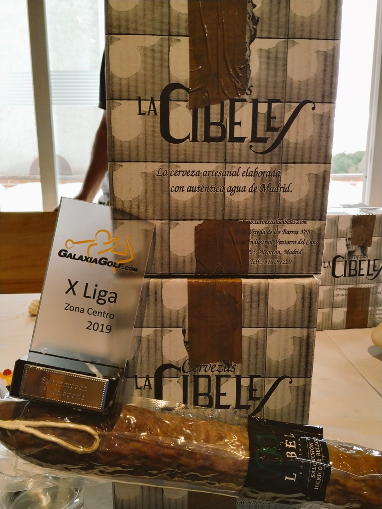 No llevamos mal rédito de la final de la liga zona centro de <a href="/galaxiagolf/">GalaxiaGolf</a>, doce cervezas de <a href="/La_Cibeles/">Cervezas La Cibeles OFICIAL</a> y un salchichón ibérico.