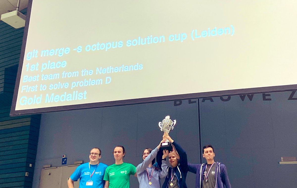 And this means the winner of <a href="/nwerc_/">NWERC</a> 2019 is <a href="/UniLeiden/">Universiteit Leiden</a> ! Congrats and enjoy the <a href="/ICPCNews/">ICPCNews</a> world finals!