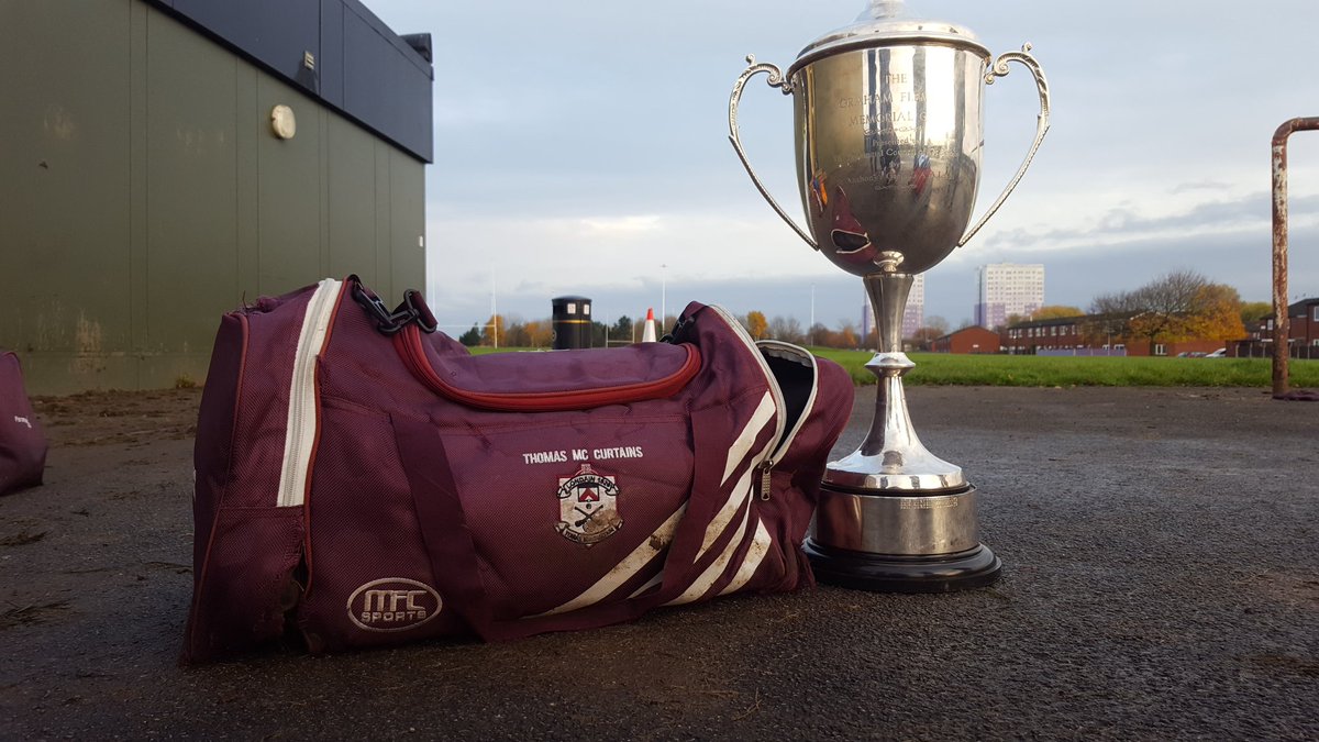 The Graham Fleming Trophy is on its way back to East London for the first time. 
#McCurtainsabú #allbritainchampions #marronandwhite 🇶🇦🇶🇦