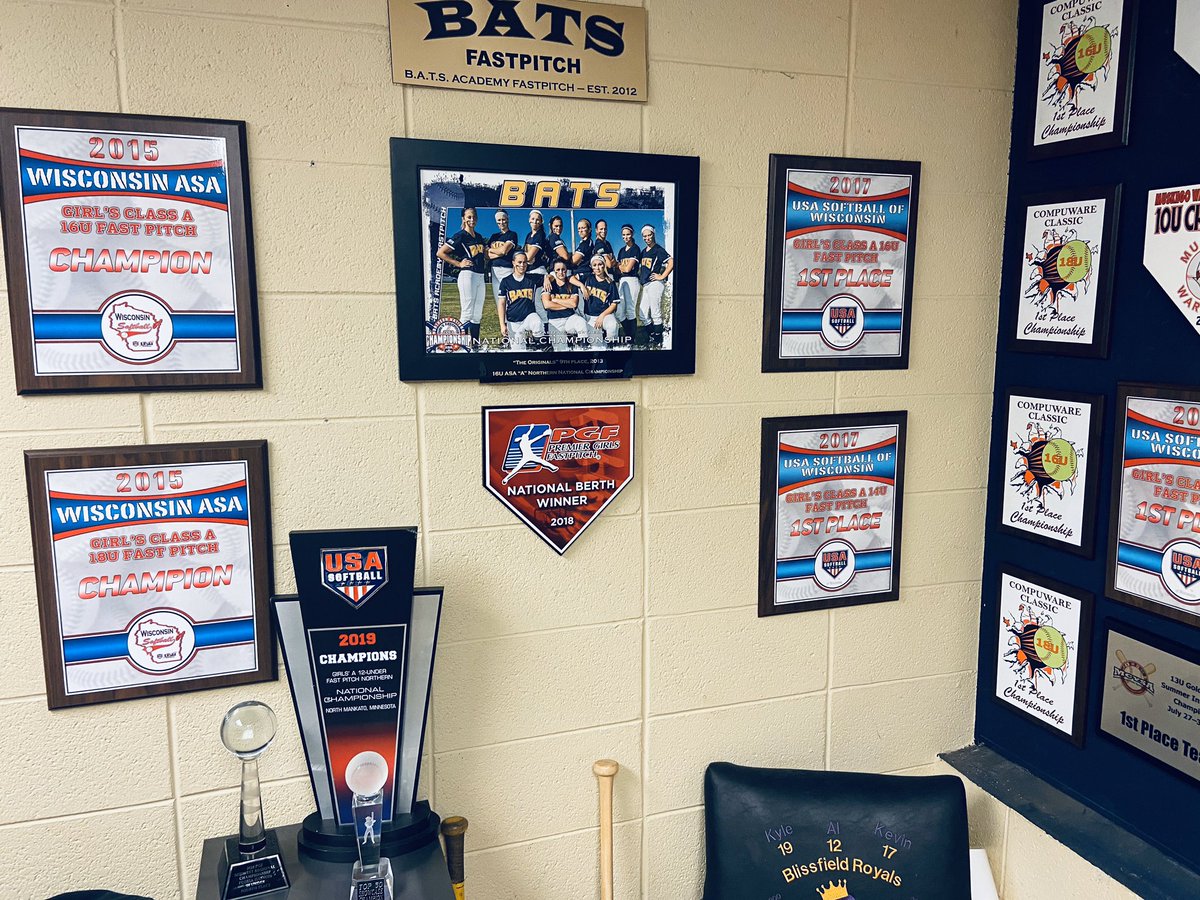 BATSFastpitch's tweet image. “If you build it, they will come.”  A lot of HARD WORK displayed on these walls!   #BATSfam