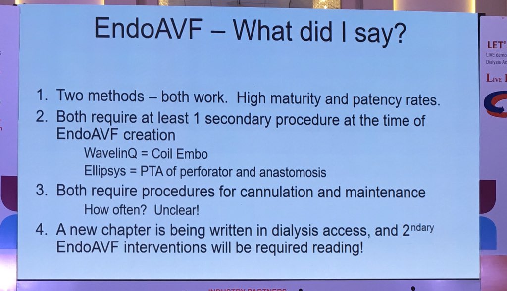 #CiDAAP 2019
Non-surgical #AVF Creation