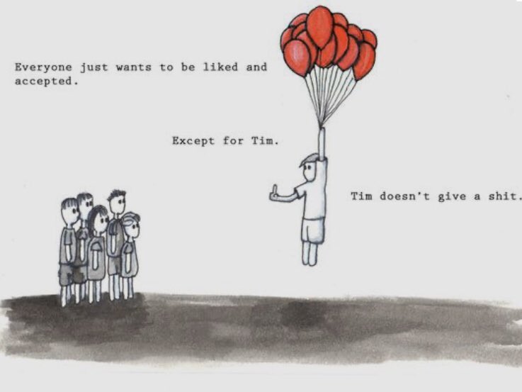 Vixstas's tweet photo. I think I’ll try Tim’s way of life! 🤣 #noshits #lifeskills https://t.co/O9Pa7t2lH4