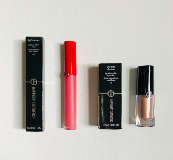 davelackie's tweet photo. Today's luxe beauty giveaway is Armani's Lip Maestro in Nuda and Eye Tint Chrome in Halo. To enter, RT &amp; follow @davelackie https://t.co/K3aUDRVhk7