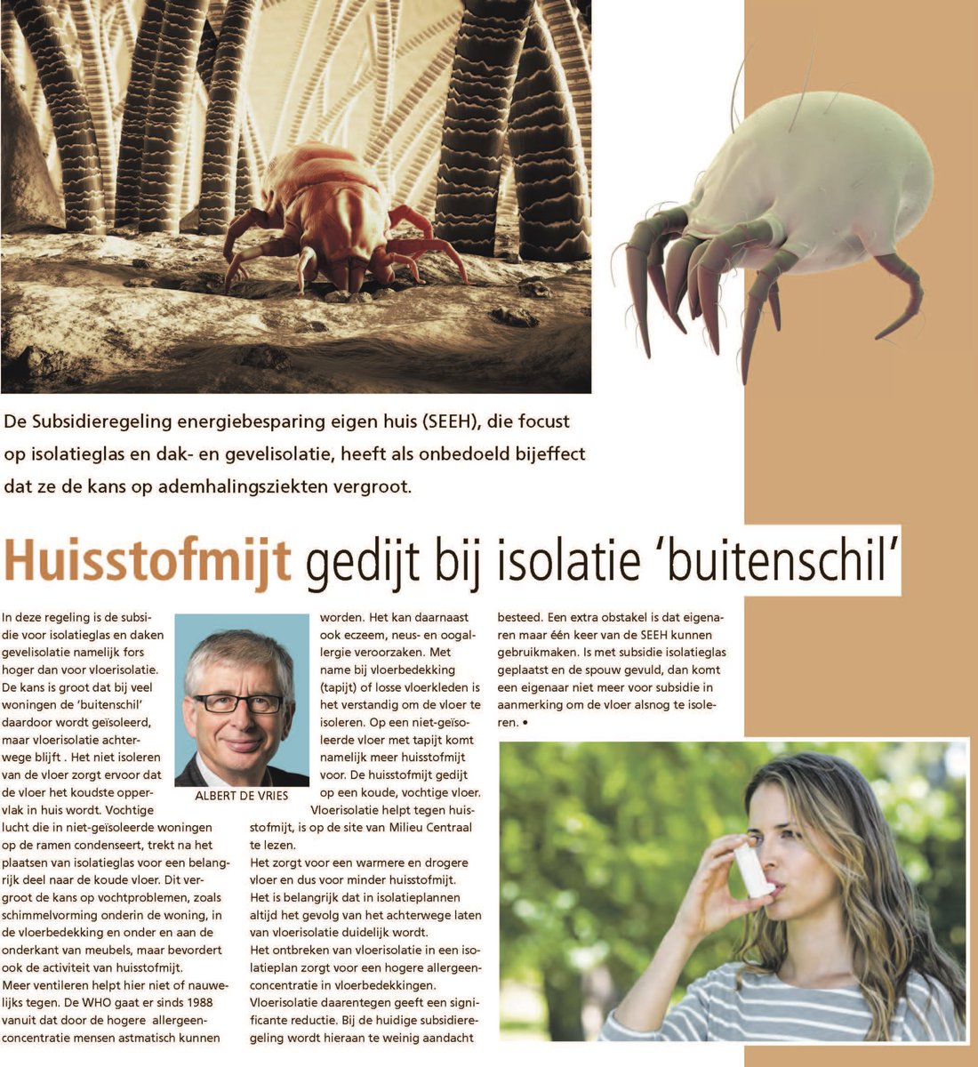 NRP Spaar het Klimaat zet zich in voor een snellere en effectievere vermindering van CO2 in de gebouwde omgeving. Subsidies zijn niet echt effectief maar als je het toch doet, doe het dan zo dat ook comfort en gezondheid gediend worden.