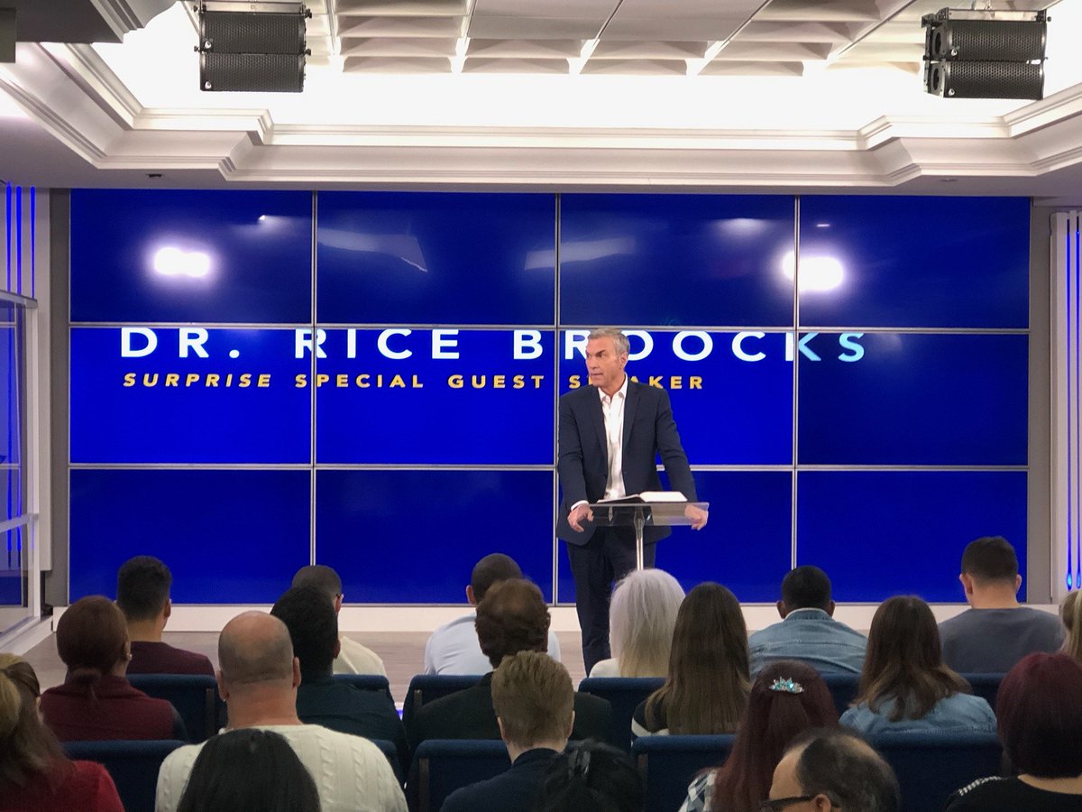 One of the best birthday gifts is to have my good friend and mentor Dr. Rice Broocks speaking to our church in all 4 services today. Thank you <a href="/ricebroocks/">Rice Broocks</a> that is a lot of love.