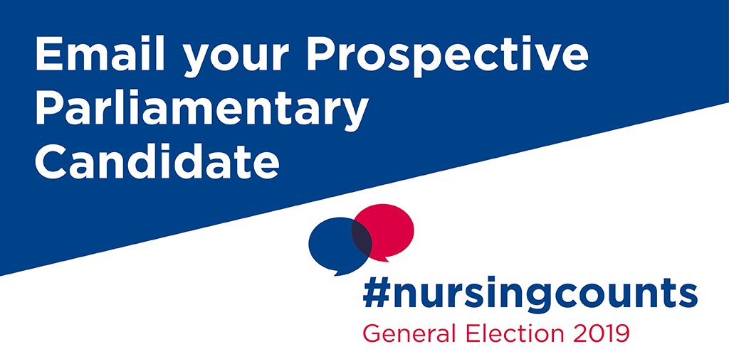 theRCN's tweet photo. 📢 We’re raising the alarm on why nursing counts this election. We need you to spend 2 mins emailing your would-be MP and urge them give nurses in your constituency a voice in Govt. #nursingcounts #generalelection2019
https://t.co/HB8hXm26xS https://t.co/SRiDvn4SgL