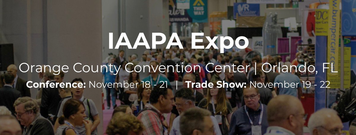 RCubedNetworks's tweet image. Looking forward to attending our first IAAPA Expo this week!