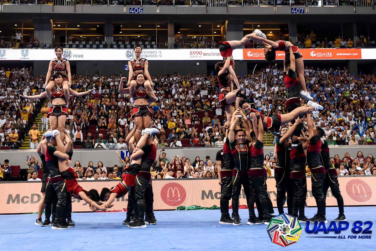 I just want to say thank you to this team, first timer or senior, we have guided and helped each other. i have never cried so much before performing and thats because of this squad. i love you all. to more competitions with all of you ❤️💚

#UAAPCDC82 
#MaMaWat
#UPFight