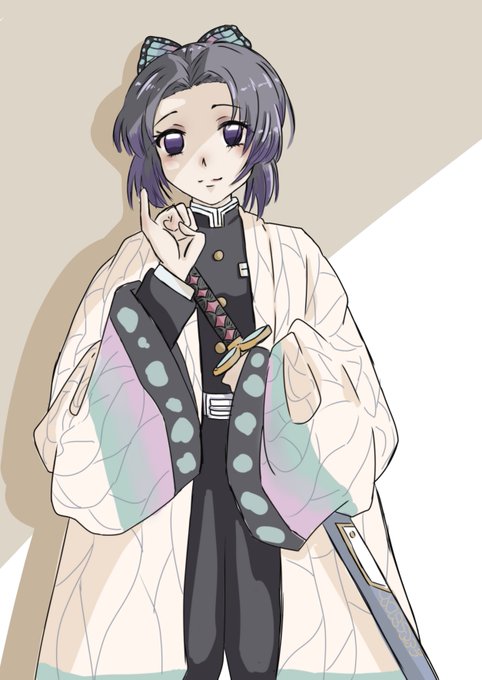 neonnさんがTwitterに投稿した胡蝶しのぶ(鬼滅の刃)のイラスト。