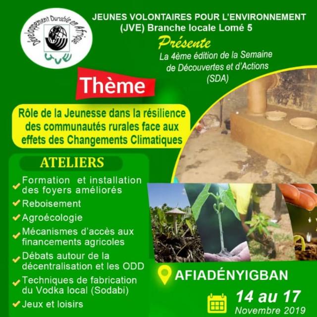 marilyn_some's tweet photo. #SDA saison 4, trois jours de #découverte, d'#adaptation, d'#action en milieu rural. #ODD, #agroecologie, discussions sur la #décentralisation étaient au rendez-vous. En attendant la prochaine SDA, 12 #volontaires retournent chez eux avec le désir d'agir plus en société. https://t.co/ru7KCn9WZf