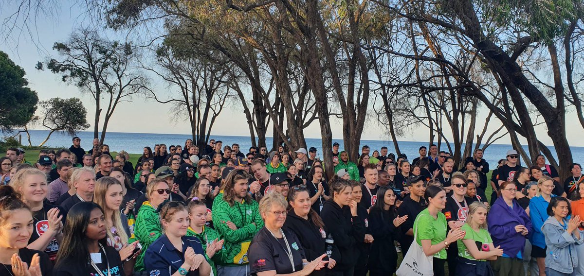 LeaversWA's tweet photo. Leavers Support Service dinner last night!  Volunteers are excited and ready to support the graduates of 2019. Attended by @LifeSavingWA @redfrogsau, the Green Team, Hope Community Services, @WAAIDS, South West Coach Lines, @WA_Police #leaverswa #schoolies #schoolies2019 https://t.co/Y6ZqZsUzYv