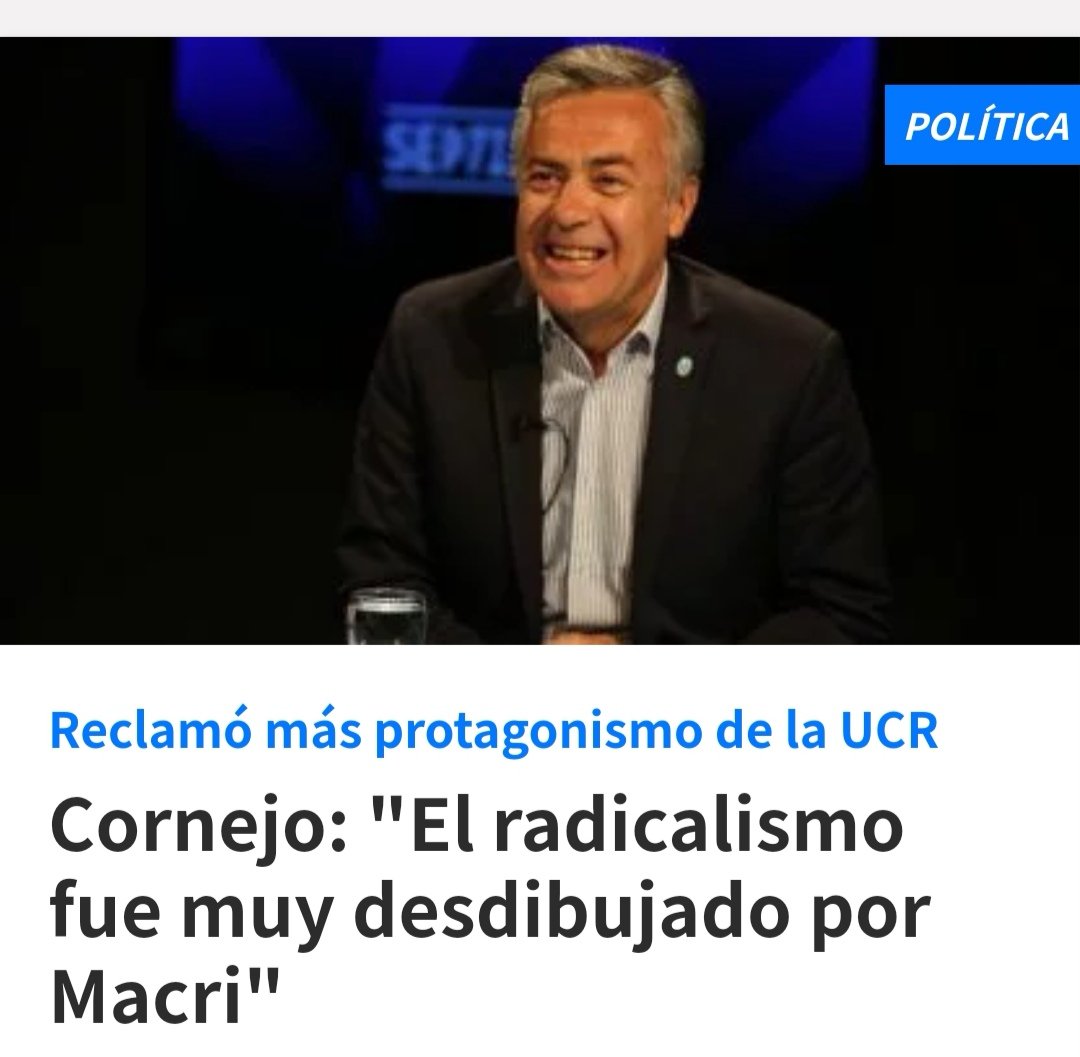 lucasilardo's tweet photo. Quiero que sepan que no es un meme, ni es una noticia falsa.
Es verdad!! El PRESIDENTE de la UCR a nivel nacional dijo que SU partido fue muy desdibujado por Macri. 😜 https://t.co/fOVsk5yLiv