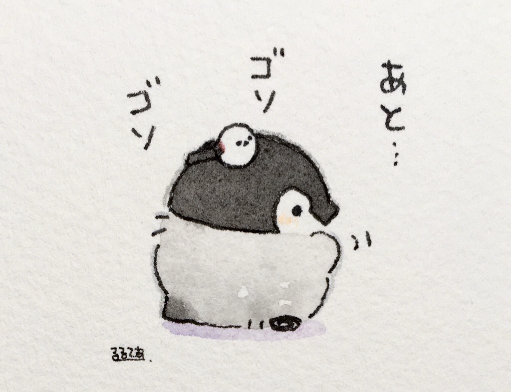 風邪気味な人とコウペンちゃん 