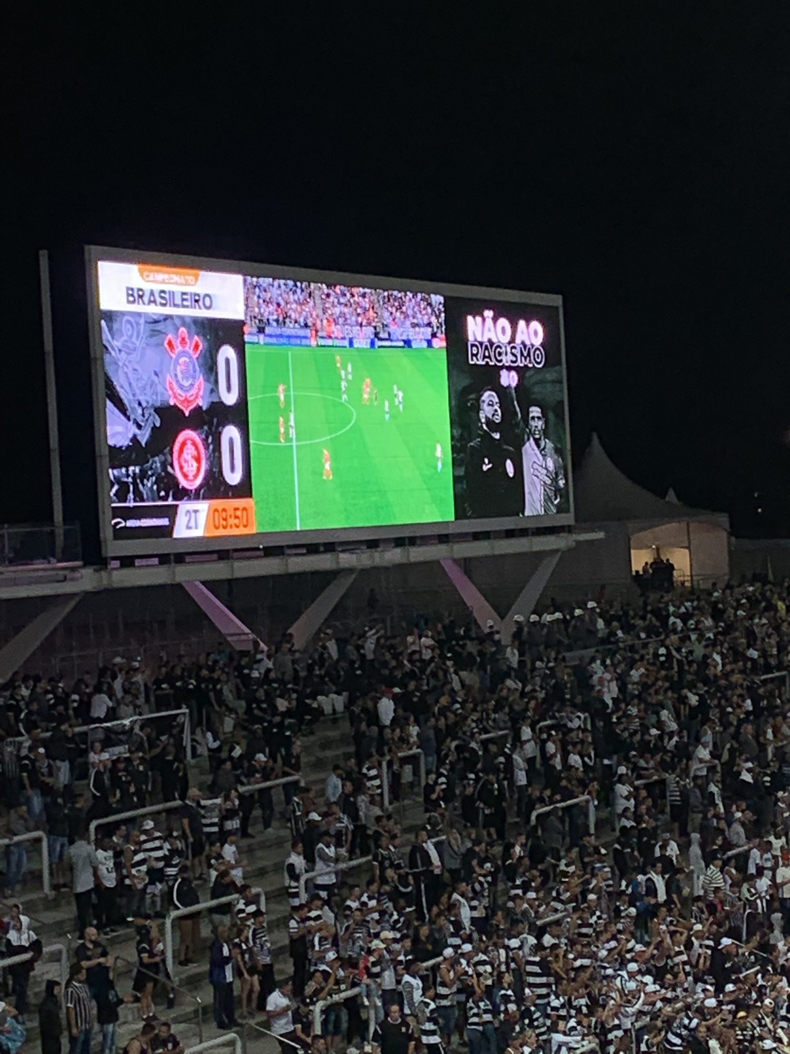 Confira a ficha técnica da partida entre Corinthians 0x0 Internacional na Arena