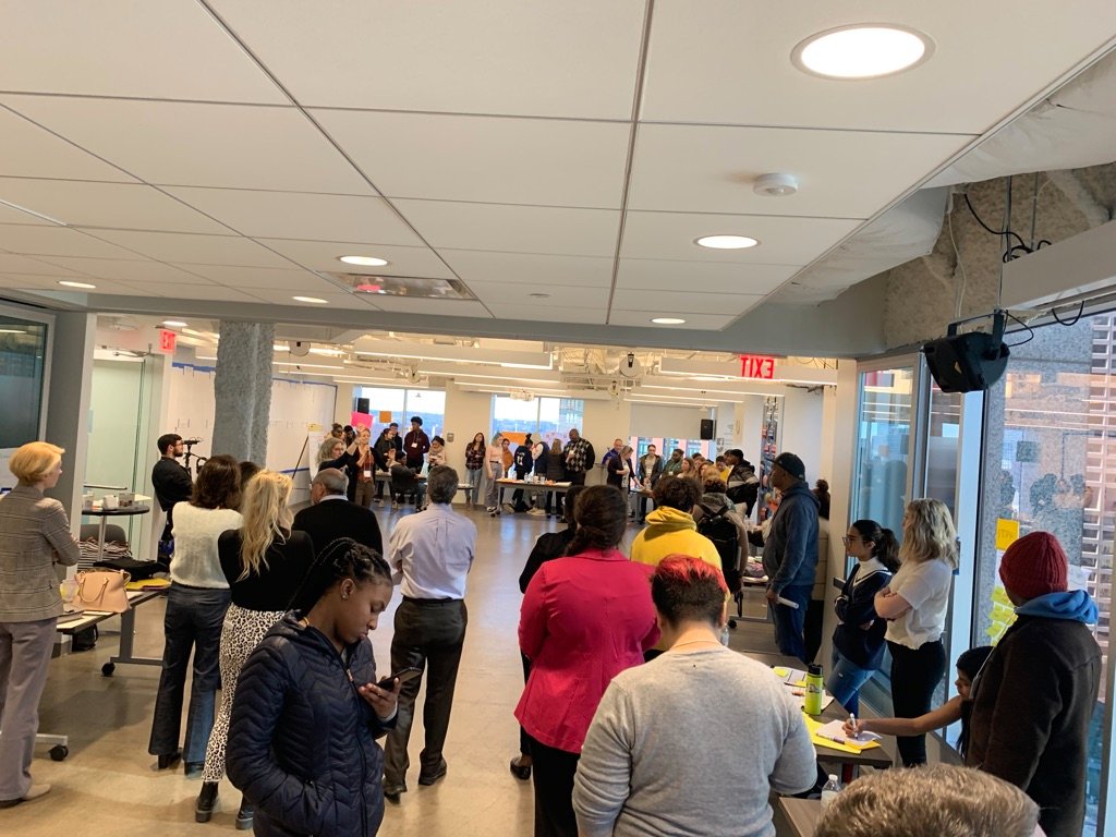 ZeptiveInc's tweet photo. What an amazing experience to participate in SharkShare's Fall 2019 Summit, empowering young people to be their own change agents using systems thinking. #sparkshare @ImpactHubBOS https://t.co/WPxKpl4l3f
