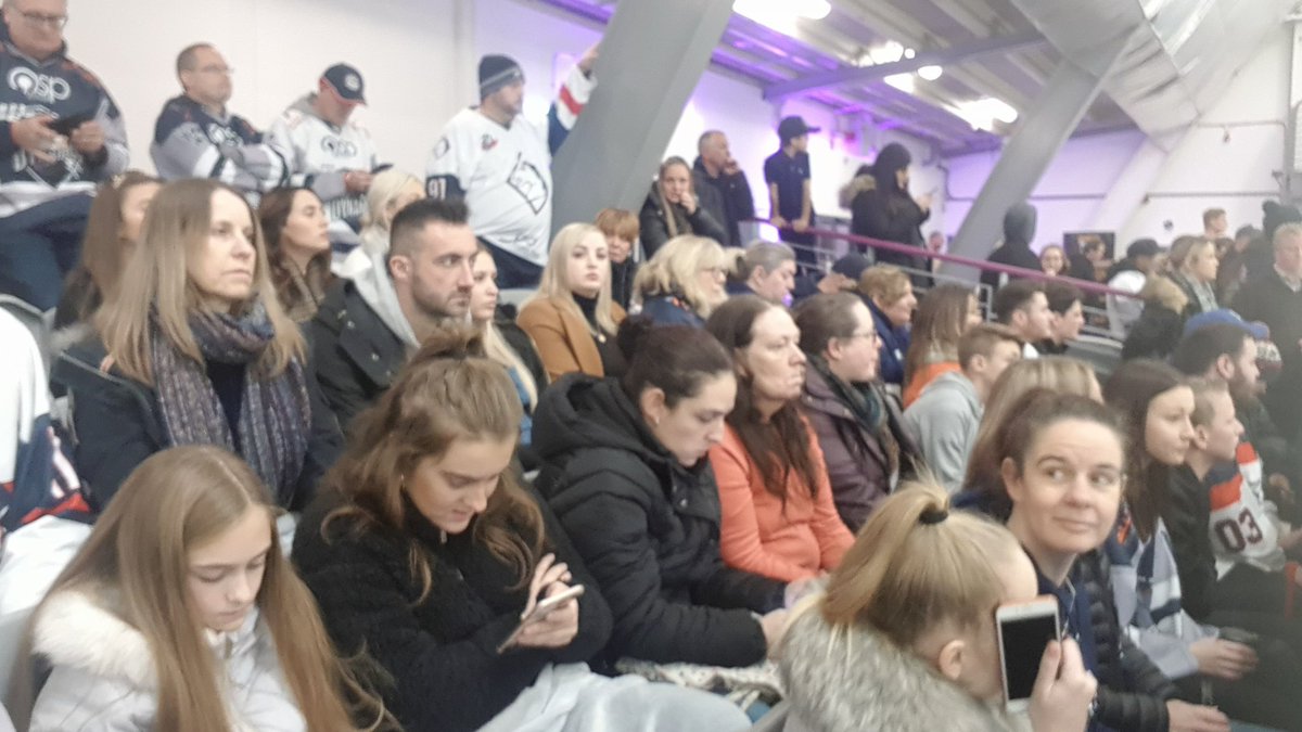 The away end (seated section) is full with many standing too. Great travelling support by the Mos fans once again.