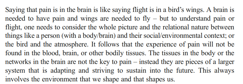 An enactive approach to pain: beyond the biopsychosocial model

👀👀👇👇

link.springer.com/article/10.100…