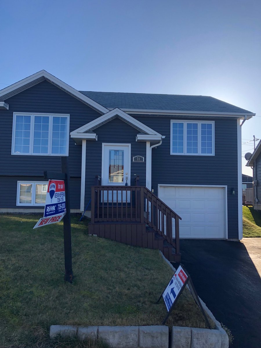 Open House now til 4:00 at this Lovely Home in Kilbride at 71 Cape Pine Street. Get moving people