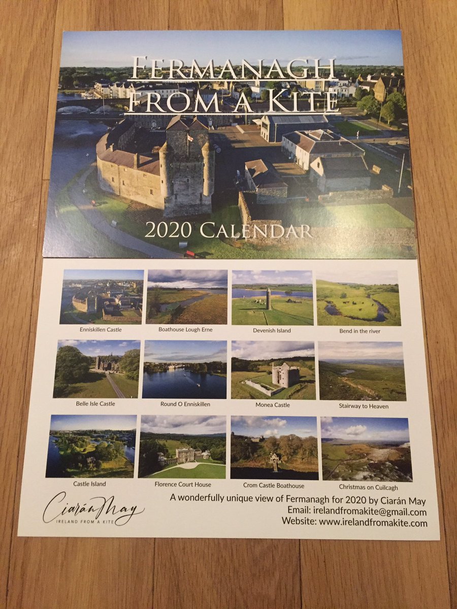 BirdseyeKite's tweet image. RT’s appreciated.
Yours for just £9
#Fermanagh from a #Kite Calendar 2020.  Just pm for yours 😊🗾