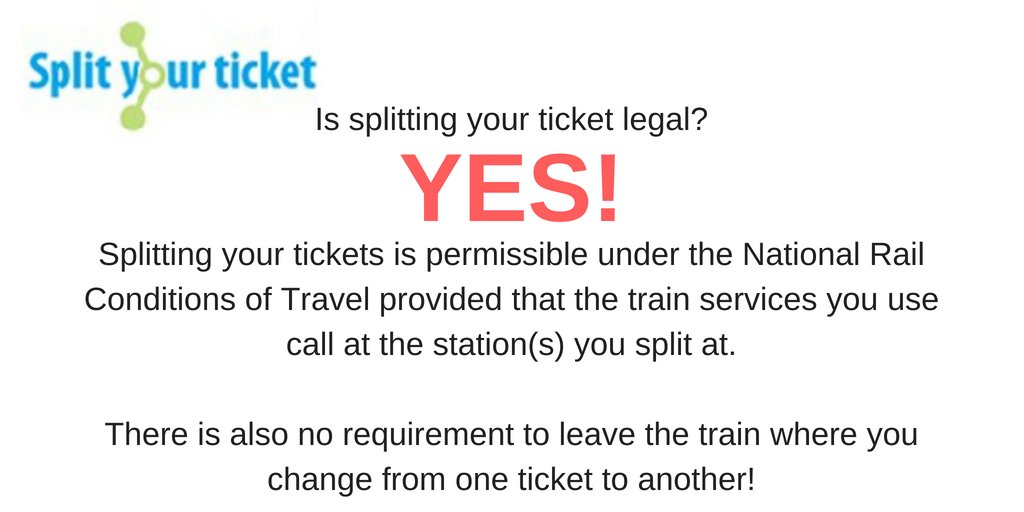splityourticket's tweet image. Is splitting your train tickets legal??? YES! Find out what you could save on your train journey now ow.ly/Fo2K50xc5CN #splittraintickets #splittickets #traintickets #savemoney