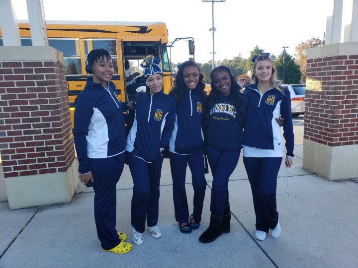 #Varsity took an L yesterday to Campbell but the varsity #Cheerleaders were still in high spirits. #WheelerHS #Basketball  #WheelerBasketball #Wheeler #WHS #WheelerCheer