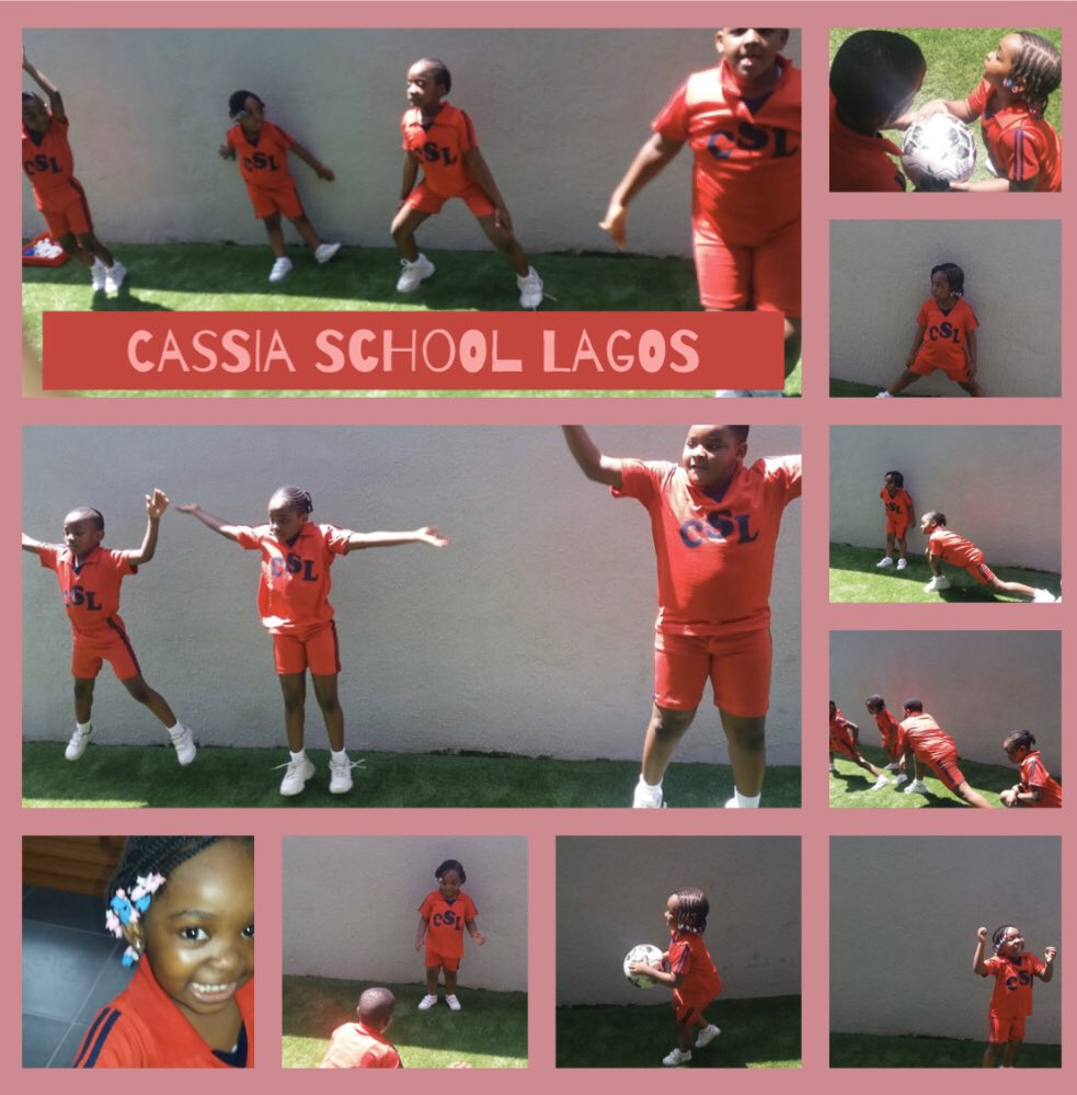 CassiaSchool's tweet photo. “Physical fitness is not only one of the most important keys to a healthy body, it is the basis of dynamic and creative intellectual activity.” -John F. Kennedy 
We are embodying all of these traits in our physical activities @CassiaSchool
#schoolsinlekki #schoolsinlagos #fitness https://t.co/uL6spX35A3