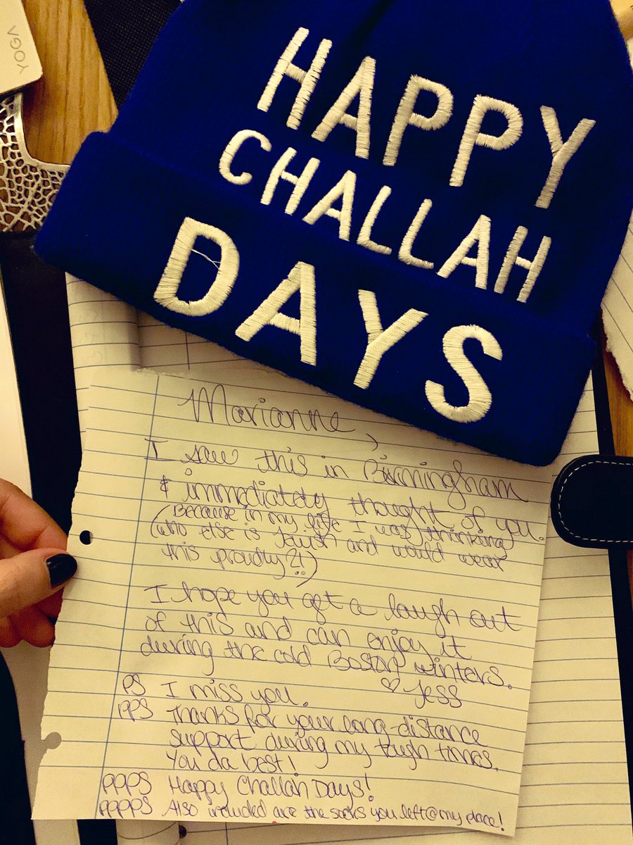 JessSaade's tweet photo. I hope #TwitterlessMarianne appreciates what’s coming to her in the mail in the coming weeks 🤣🤣🤣🤣 #challahdays #bestie #longdistance #donttellher #ridiculous https://t.co/DKG2jMi2by
