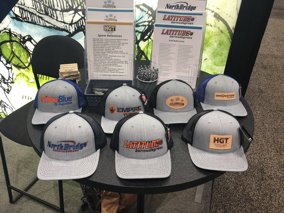 SodSolutions's tweet photo. We are ready for day 2 of #ASLA2019 EXPO. ✔️ Like this post and come pick out a FREE hat at booth #2748. Learn about our improved natural turfgrasses for any project and any climate – https://t.co/rwRxUkqp0h
#ASLA #Latitude36 #NorthBridge #HGT #EMPIRETurf #CitraBlue https://t.co/bcOXcC47N0
