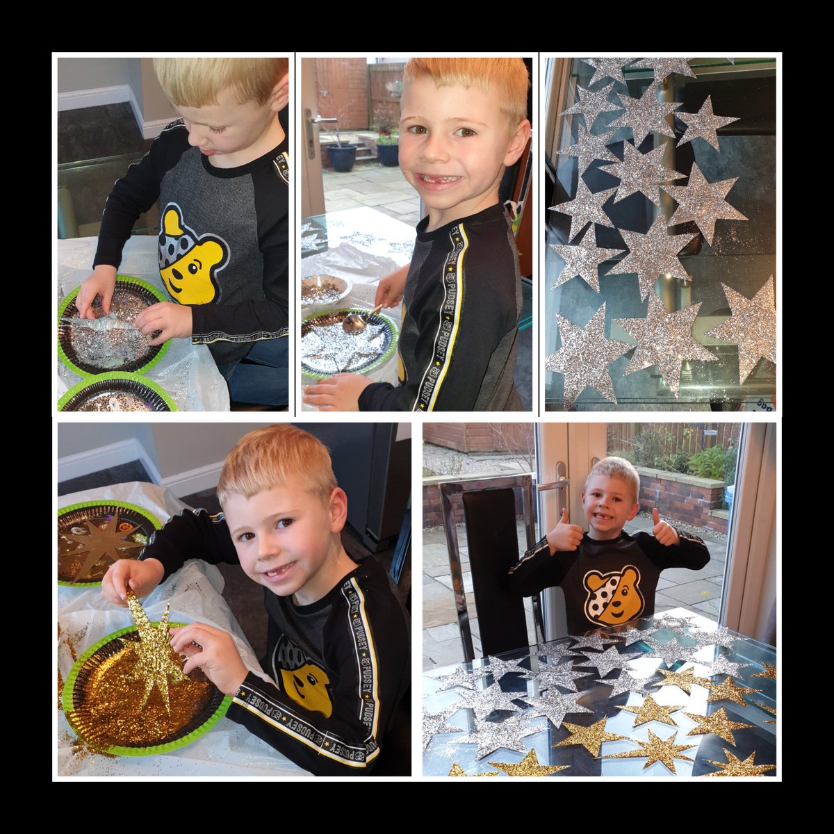 L8CMK's tweet photo. @eastertounps Luke p1a has worked very hard to finish the nativity stars. Luke was a fantastic help and enjoyed all the glitter.
#eastertounps https://t.co/UGhyStaDS8