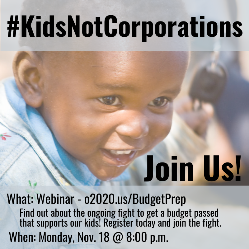 Tomorrow night, let's all get together and figure out how to give our kids everything they deserve. Let's plan our next steps to win a budget that reflects the love and respect we know this profession and our communities deserve. 
Register here: o2020.us/BudgetPrep