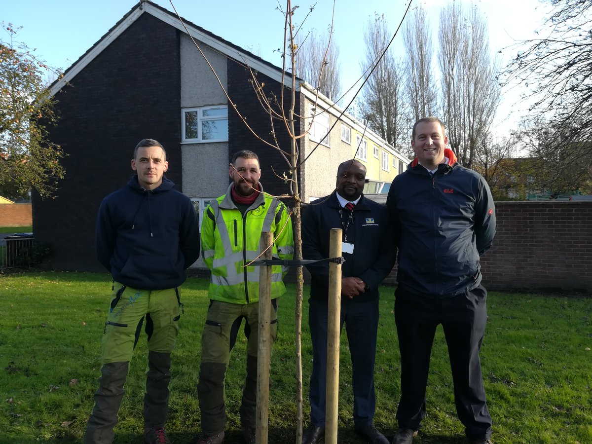 To celebrate #100yearsofcouncilhousing #AddisonAct @WolvesHomes @wolvescouncil @CLLServices are planting 100 trees in different locations throughout our city. Proud to have taken part earlier this week, when we planted a maple tree opp the entrance to Newcross Hospital.
