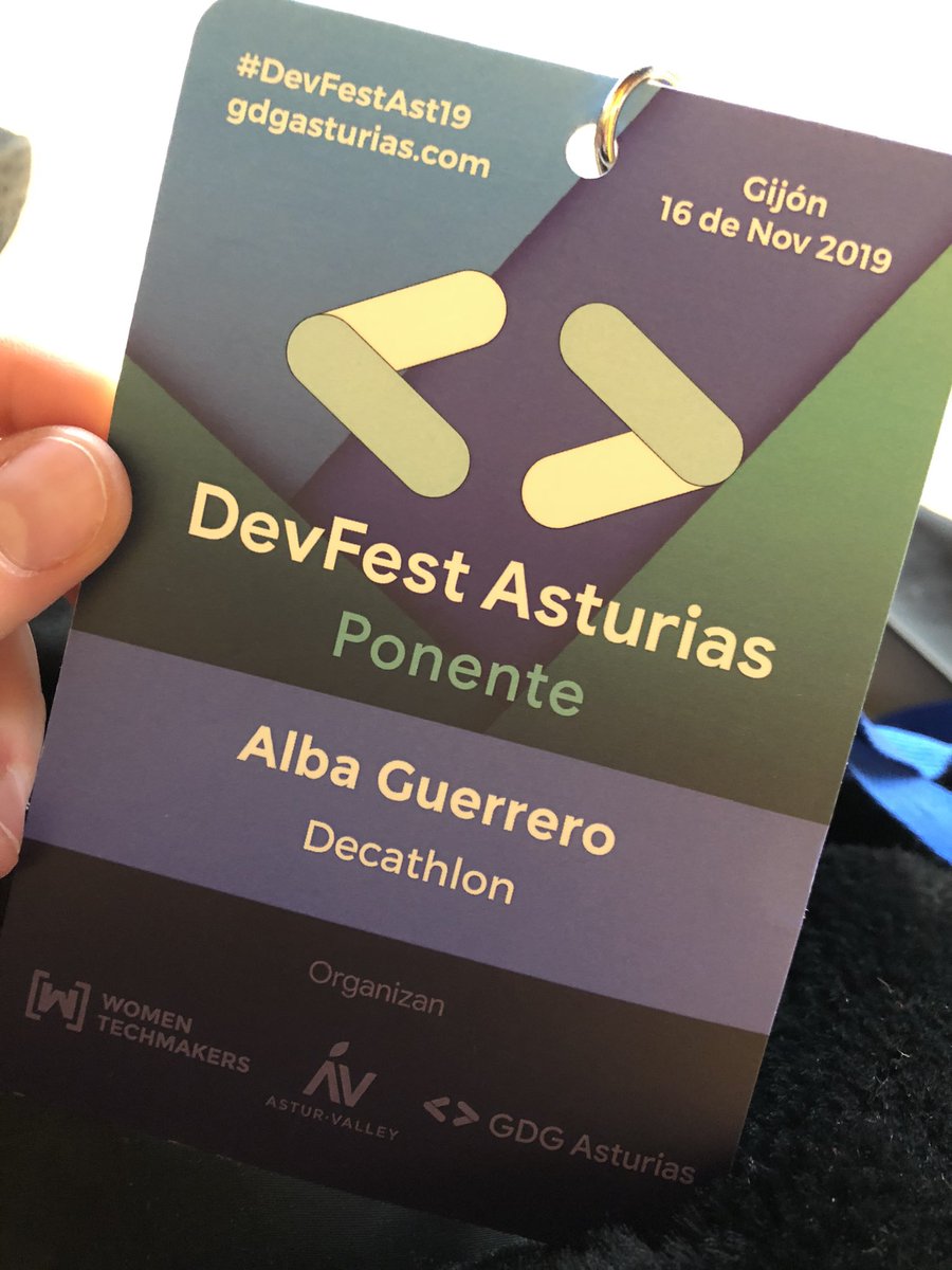 Alba Guerrero (@_albaguerrero) on Twitter photo Ayer participe como Speaker en el evento #DevFestAst19 compartiendo un poquito de mi día a día como UX en @DecathlonES. Un placer enorme, muchísimas gracias por la organización a <a href="/GdgAsturias/">GDG Asturias</a>, y muchísimas gracias a <a href="/Aurora_Barrero/">Aurora Barrero, Ph.D</a> por invitarme!!! Ayer participe como Speaker en el evento #DevFestAst19 compartiendo un poquito de mi día a día como UX en @DecathlonES. Un placer enorme, muchísimas gracias por la organización a <a href="/GdgAsturias/">GDG Asturias</a>, y muchísimas gracias a <a href="/Aurora_Barrero/">Aurora Barrero, Ph.D</a> por invitarme!!!