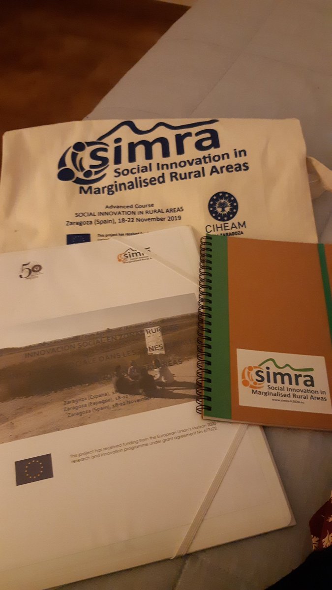 Welcome pack by @simra_eu 

Next week intensive learning about #SocialInnovations @CIHEAM 🙌